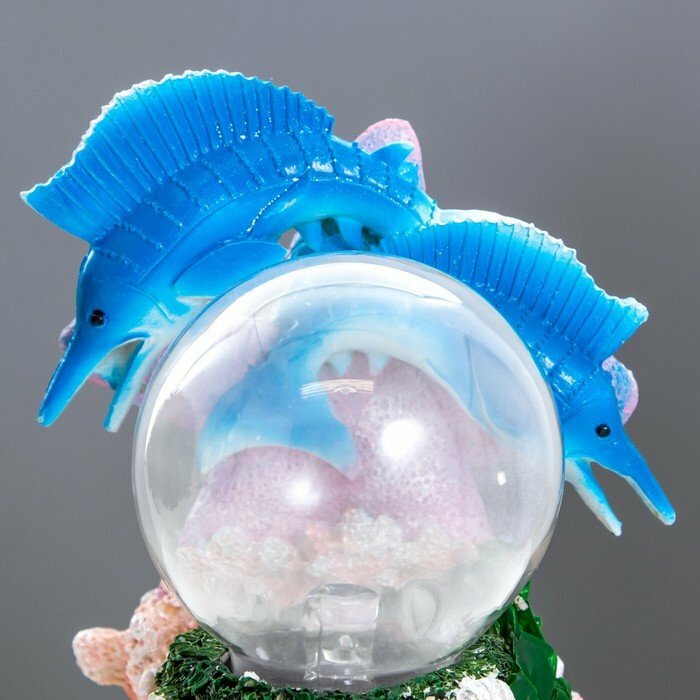 Плазменный шар "Рыбки" 17,5х14х19 см RISALUX - фотография № 6