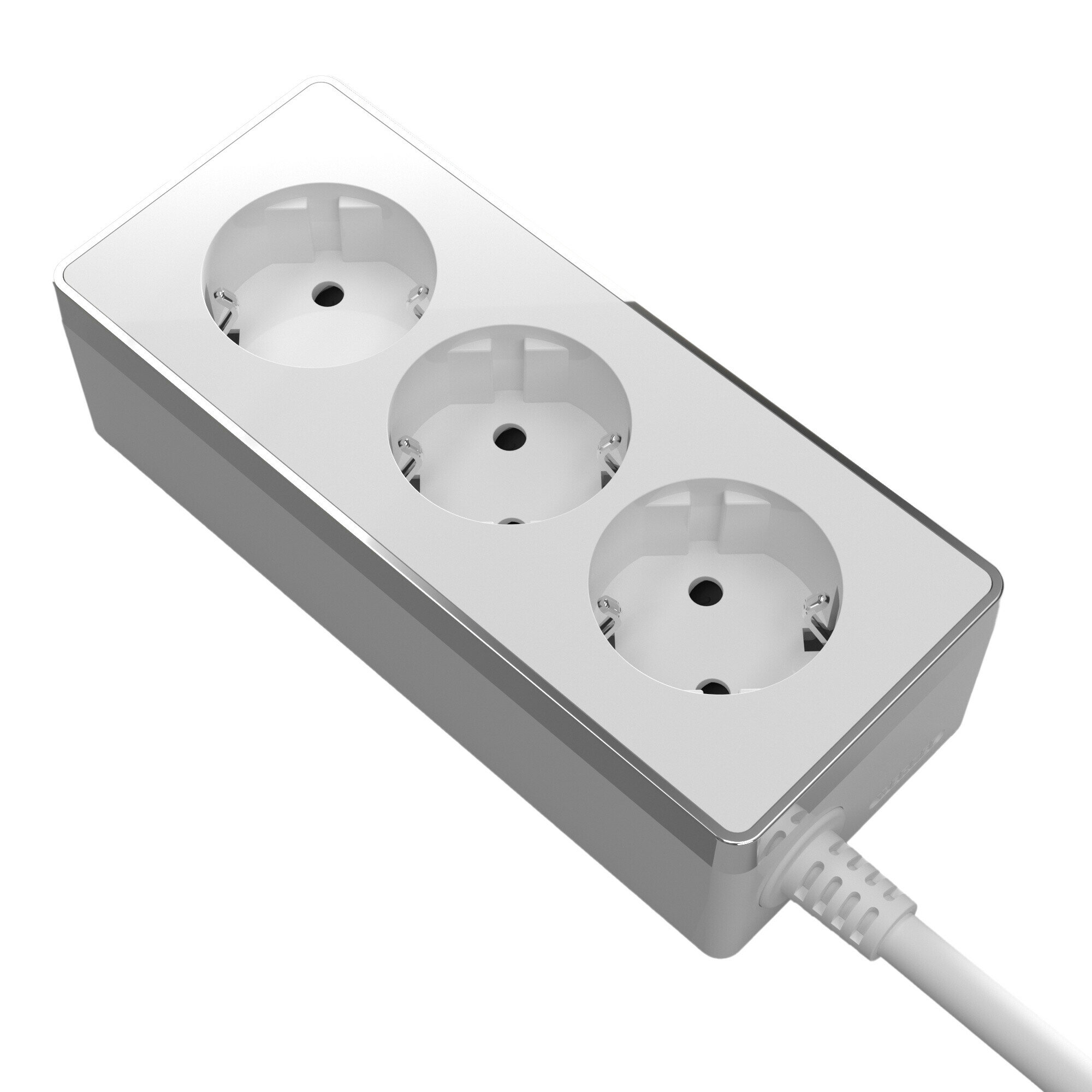 фото Удлинитель Werkel 3 розетки 3 м 13 А 3 кВт белый (a048486)