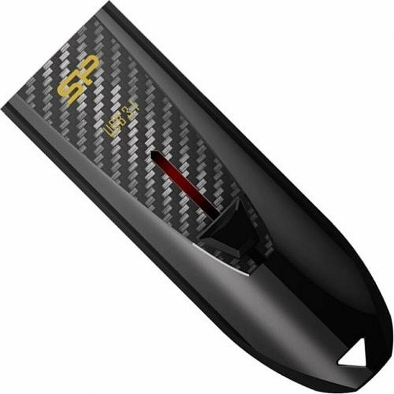 Флеш-память Silicon Power Blaze B25 16Gb/USB 3.2/Черный (SP016GbUF3B25V1K), 1881210