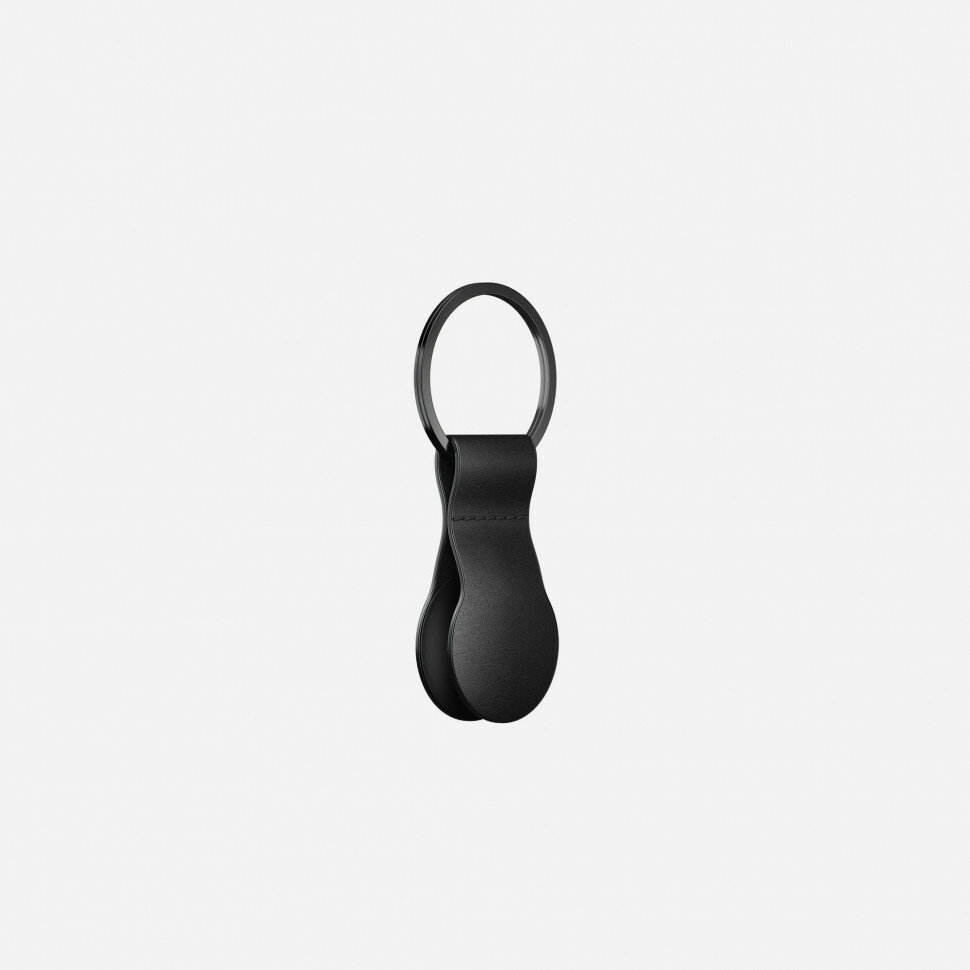 Кожаный брелок Nomad Leather Loop для AirTag черный (Black)