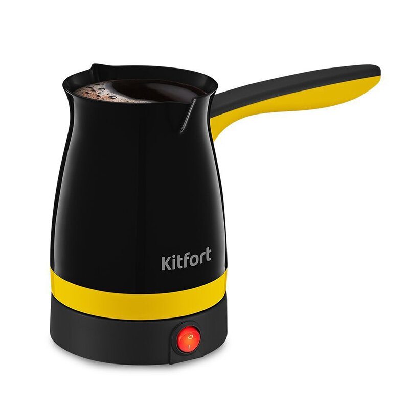 Электрическая турка Kitfort КТ-7183-3 черно-желтый