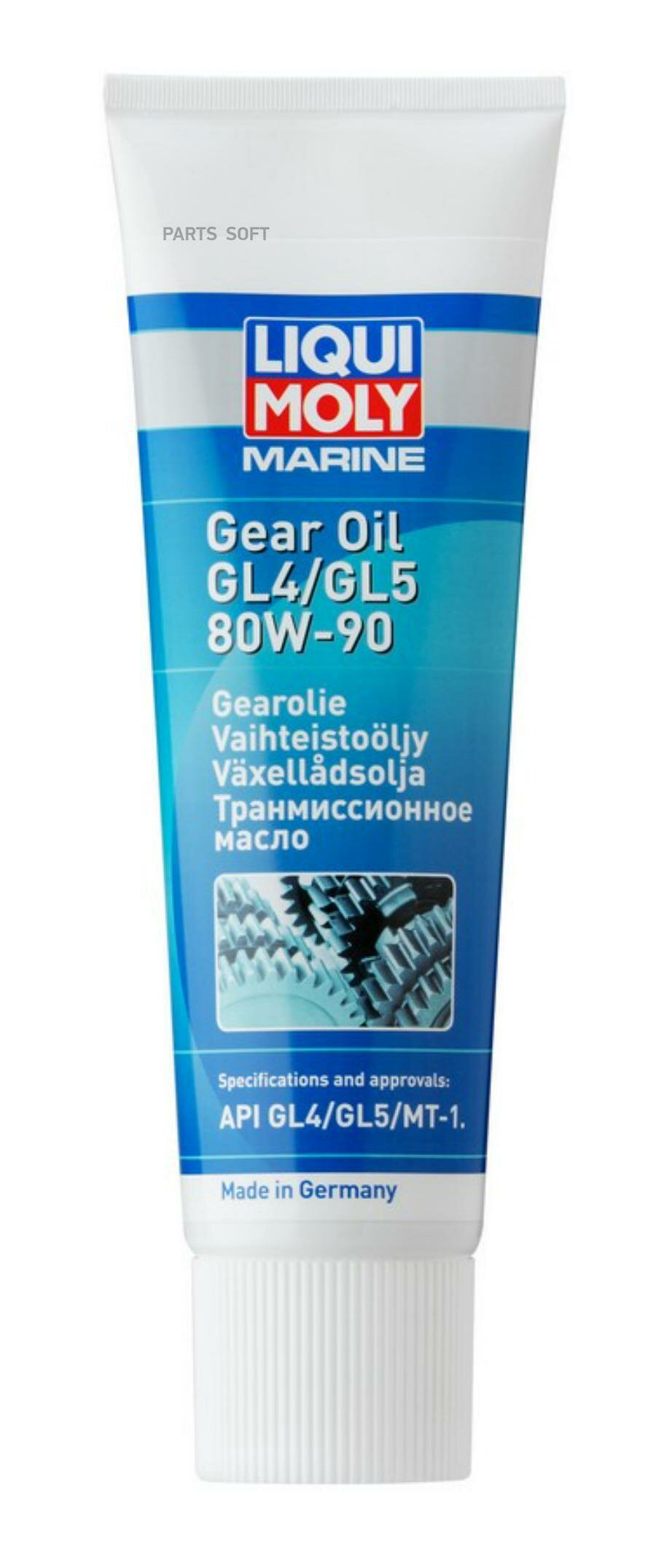 Моторное масло LIQUI MOLY Marine Gear Oil Gl-4gl-5mt-1 80W-90 минеральное 1л - фото №1