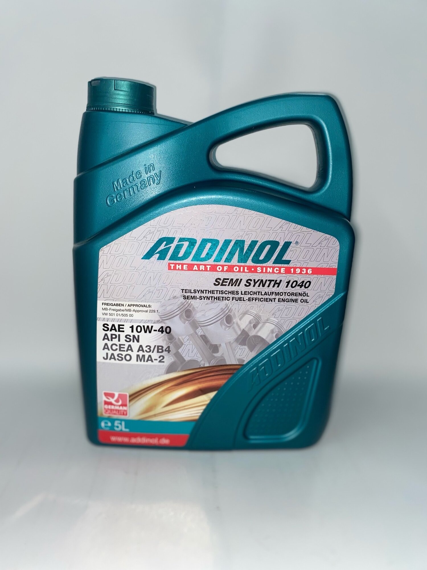 Полусинтетическое моторное масло ADDINOL Semi Synth 1040 SAE 10W-40, 5 л