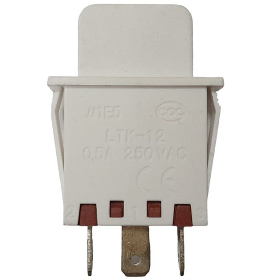 Выключатель света 306(19) (LTK-12) однокнопочный, 3 контакта 250V, 0.5A для холодильника