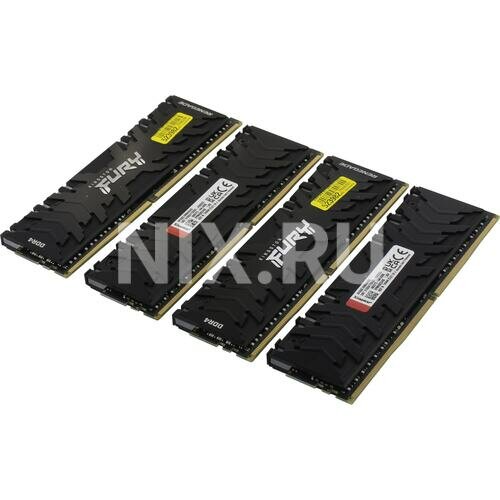 Оперативная память Kingston FURY Renegade RGB 32 ГБ (8 ГБ x 4 шт.) DDR4 3600 МГц DIMM CL16 KF436C16RBAK4/32