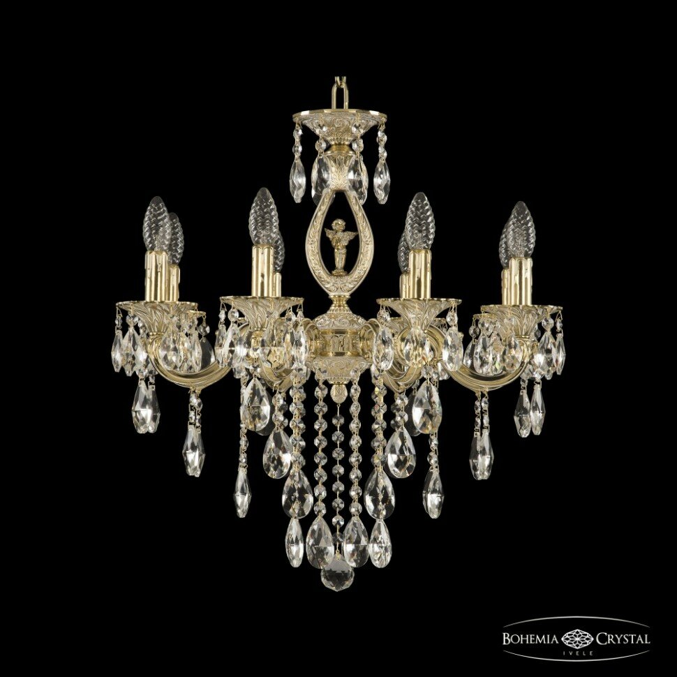 Люстра подвесная Bohemia Ivele Crystal 72401/8/175 B GW FA10S - фото №1