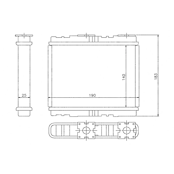 STELLOX 10-35094-SX (1035094_SX / 27140-61J15 / 2714061J15) радиатор печки\ Nissan (Ниссан) Primera (Примера) 1.6-2.0i / td