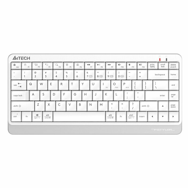 Клавиатура A4Tech Fstyler (FBK11 WHITE) белый/серый USB беспроводн/BT/Radio 1729901