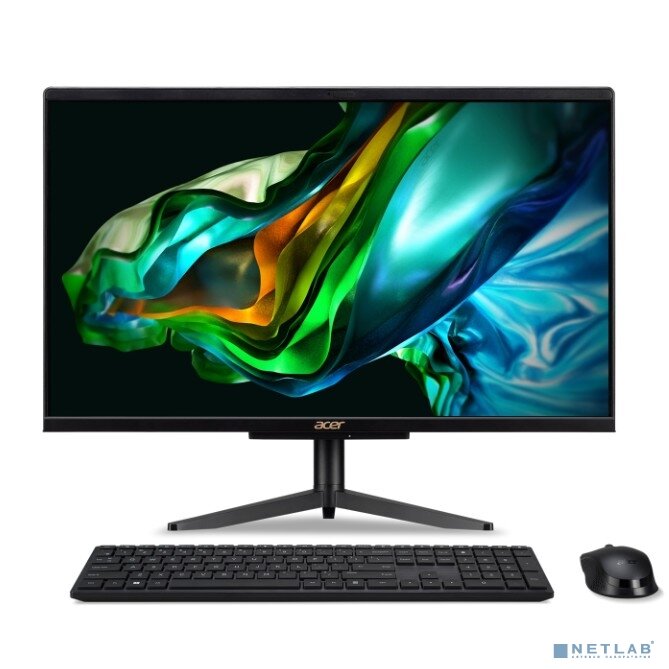 ACER Моноблок Acer Aspire C24-1610 DQ.BLBCD.001 Black 23.8" Full HD N200/8Gb/SSD256Gb UHDG/CR/noOS/kb/m Черный