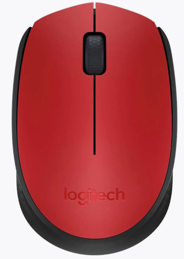 Мышь Logitech M190 красный/черный оптическая (1000dpi) беспроводная USB (2but)