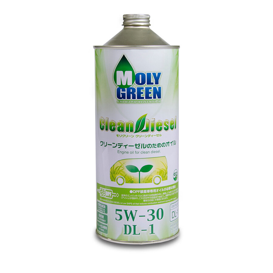 Моторное масло MOLY GREEN CLEAN DIESEL 5W-30 DL-1 Синтетическое 1Л