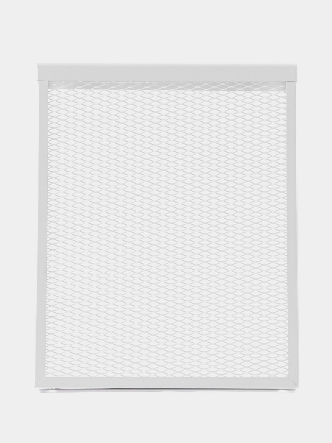 Декоративный навесной белый экран на радиатор EVECS дмэр, сталь, 3-7 секций размер 490х610х140