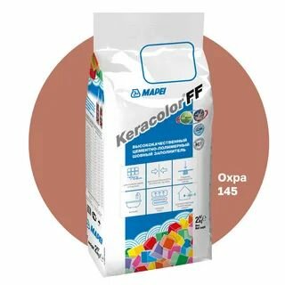 фото Затирка цементная Mapei Keracolor FF 145 цвет Охра 2 кг