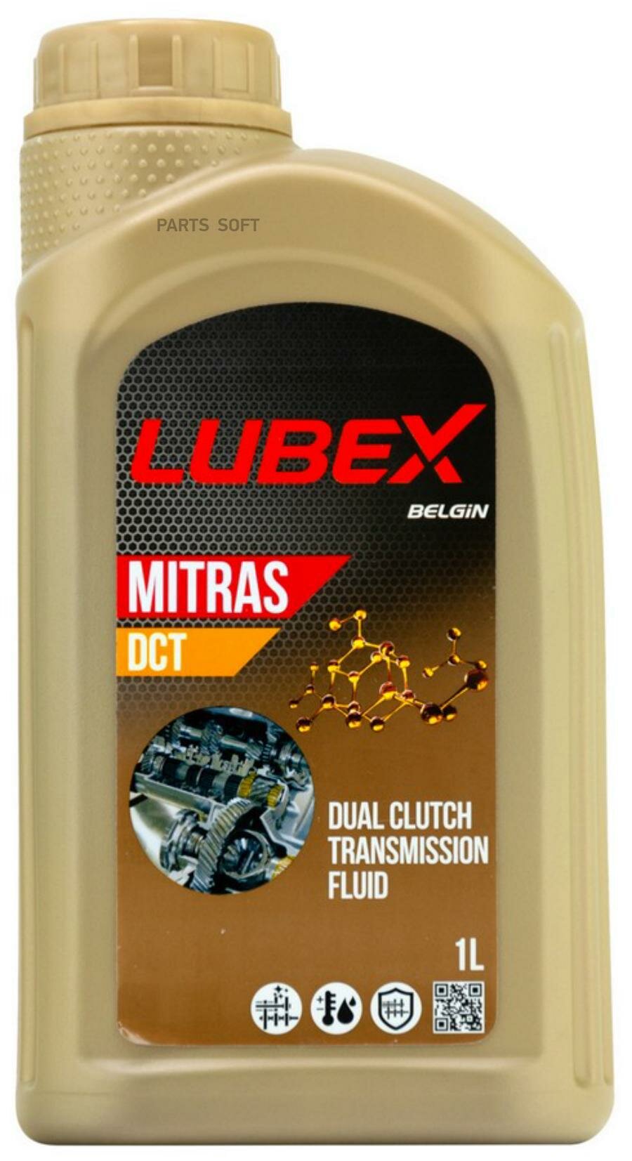 lubex для dsg mitras dct (1l)_масло трансмис.! синт.\audi tl 52 529/tl 521 82,bmw mtf lt-5/dctf-1