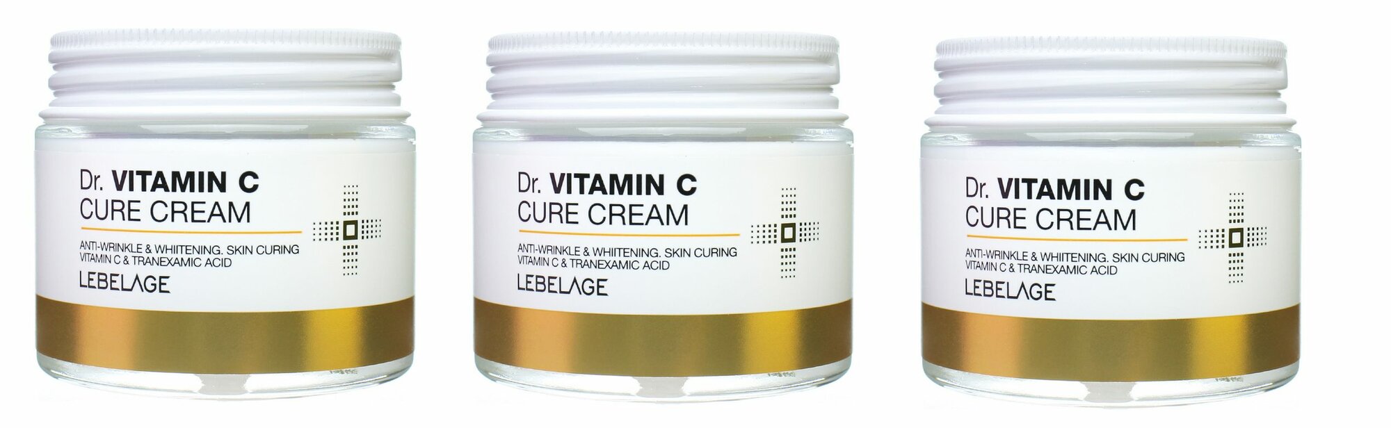 LEBELAGE Крем для лица осветляющий с витамином С Dr. Vitamin C Cure Cream, 70 мл - 3 штуки
