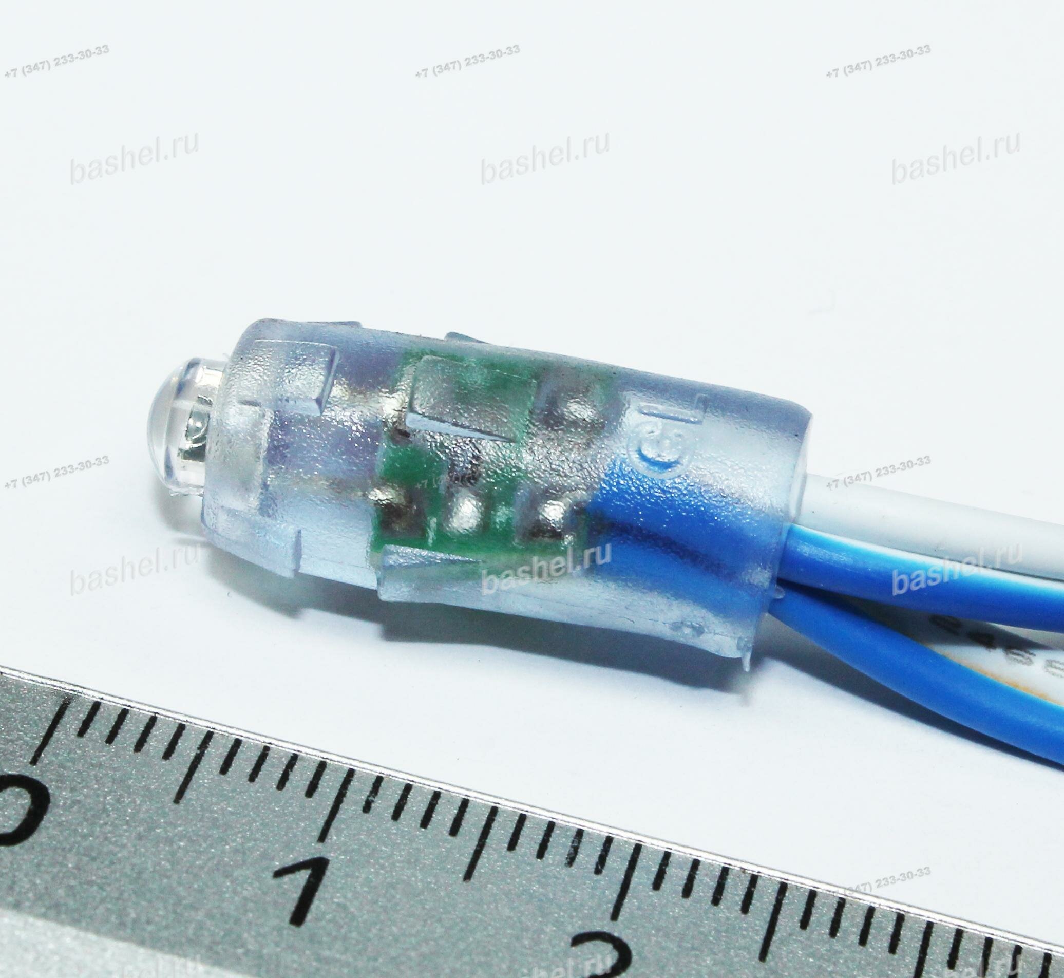 D-9mm GL-DIP5LB9 Light Blue 5V, 0.1W, IP67 (группового контроля), Модуль светодиодный пиксельный, Geniled электротовар