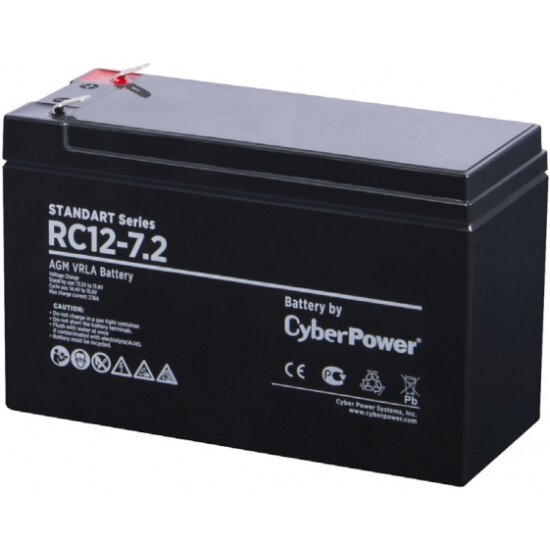 Батарея аккумуляторная CyberPower Батарея аккумуляторная CyberPower RC 12-7.2 12В 7.2А*ч (oem)