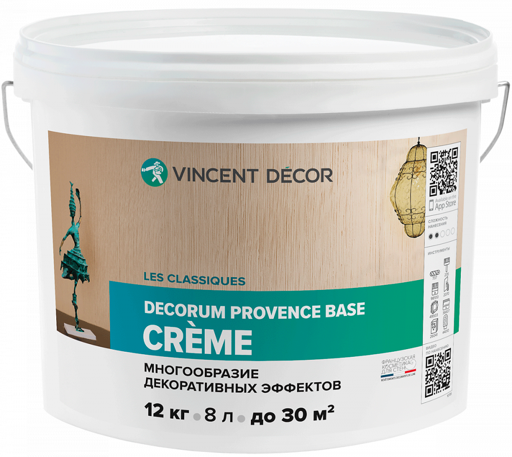 Декоративное покрытие Vincent Decor Provence base Crеme