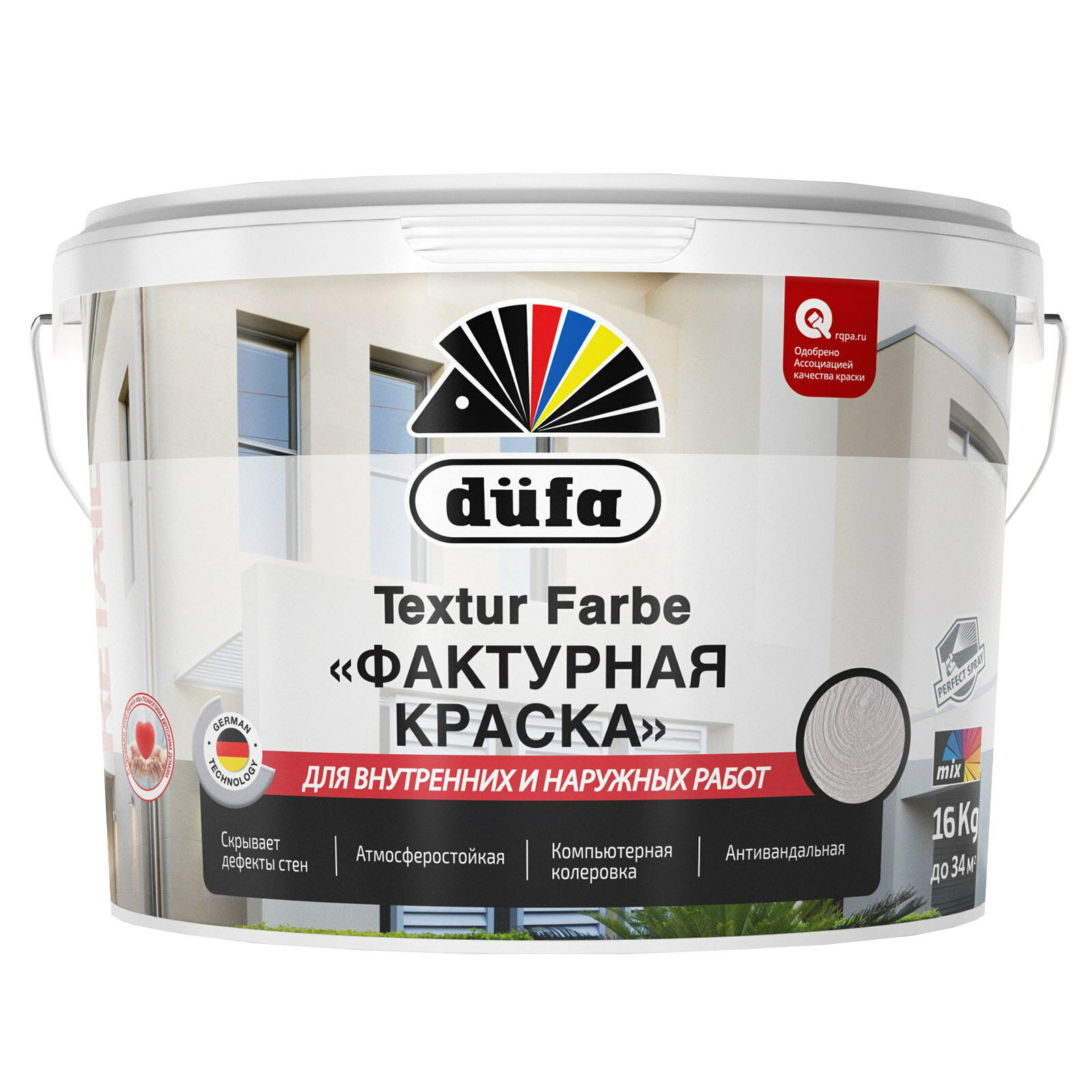 Dufa Retail TEXTUR FARBE / Дюфа Ритейл Текстур Фарбе Краска Фактурная 16кг