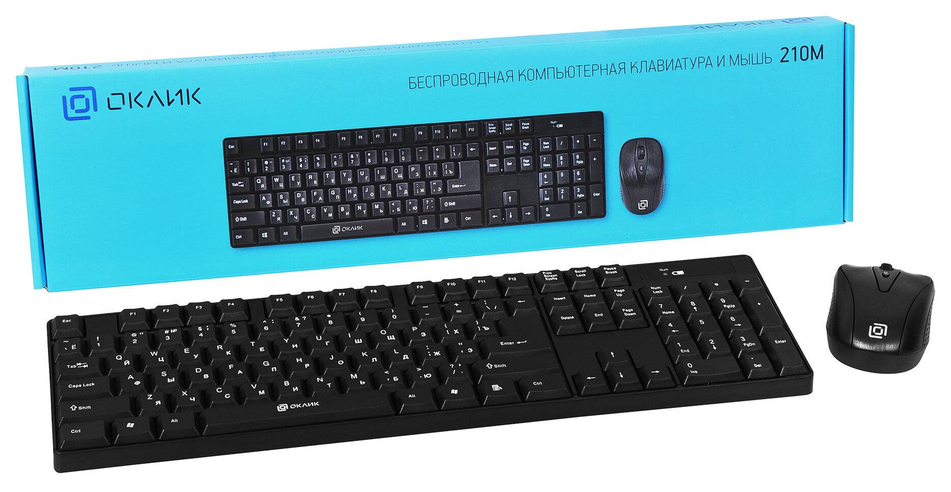 Комплект клавиатура и мышь Oklick - фото №5