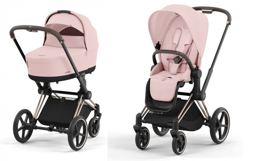 Коляска 2 в 1 Cybex Priam IV Peach Pink/Rosegold 523001511