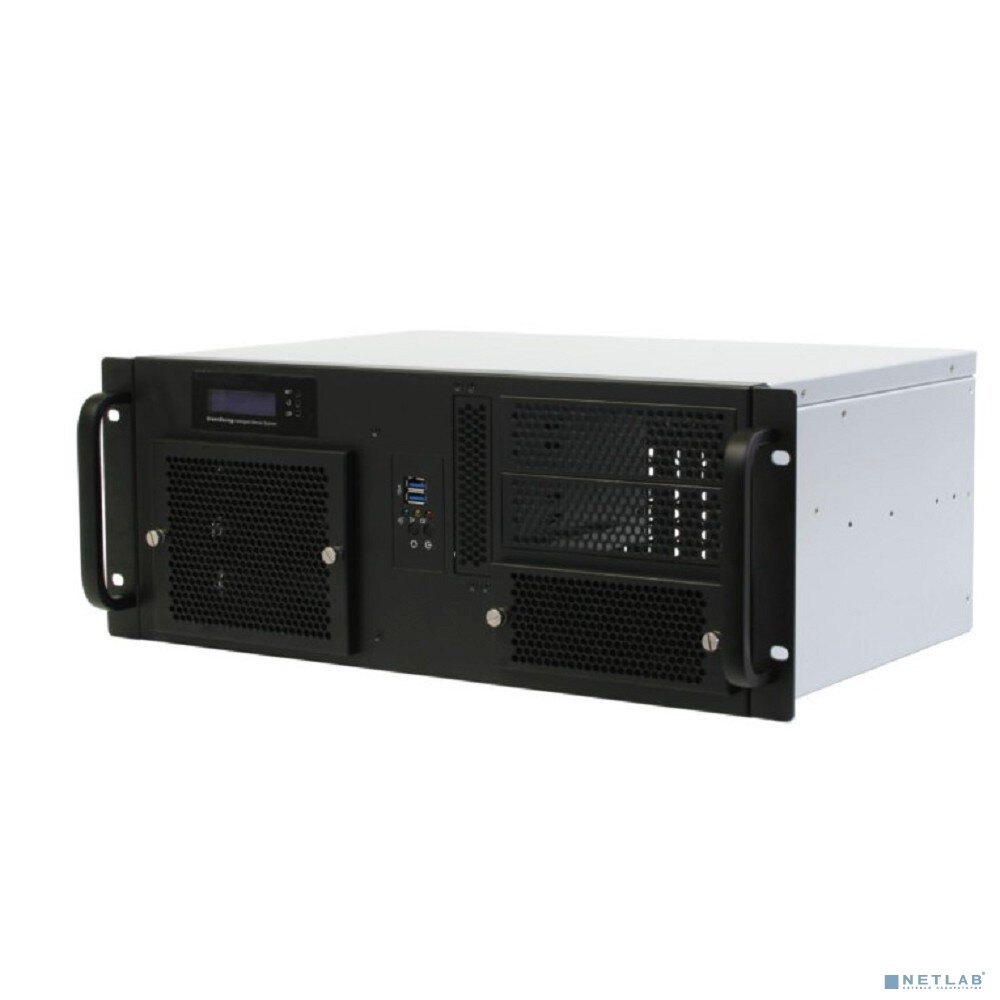 Procase Корпус Procase GM430-B-0 Корпус 4U Rack server case черный панель управления без блока питания глубина 300мм MB 12"x9.6" чёрный