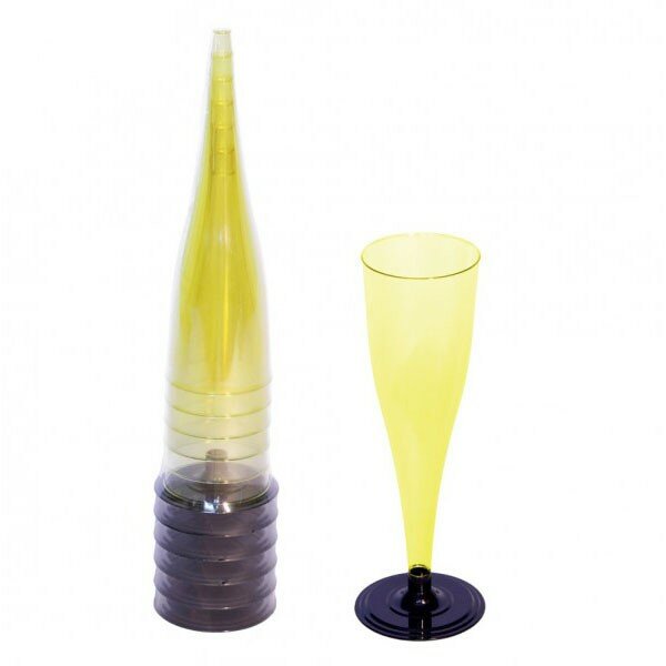 фото Фужер д/шампанского 170мл желтый 6шт
