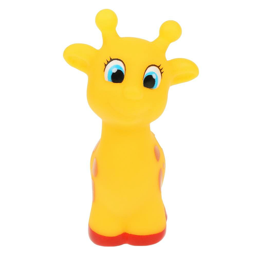 Игрушка для ванны жираф 10 см. в сетке, капитошка YF-GIRAFFE