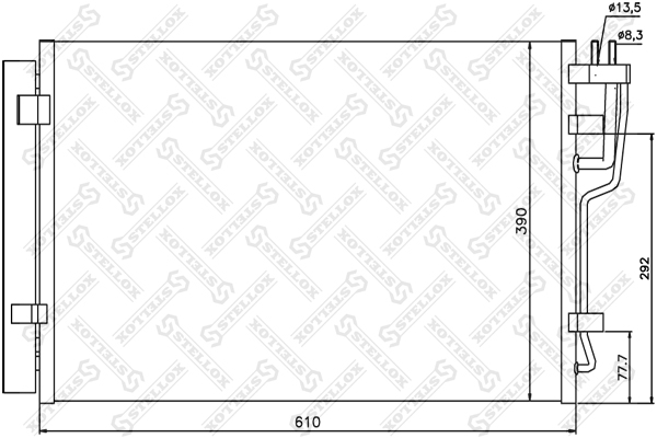 AVA HY5183 976062H000 радиатор кондиционера Hyundai Avante Elantra i30 1 4 2 0 06 gt