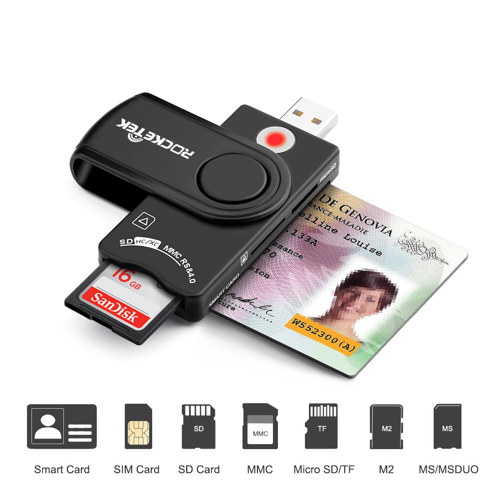 Картридер Rocketek RT-SCR10 (Sim card Reader)