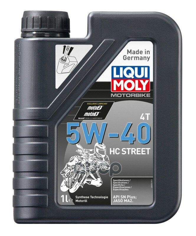 HC-синтетическое моторное масло LIQUI MOLY Motorbike 4T HC Street 5W-40