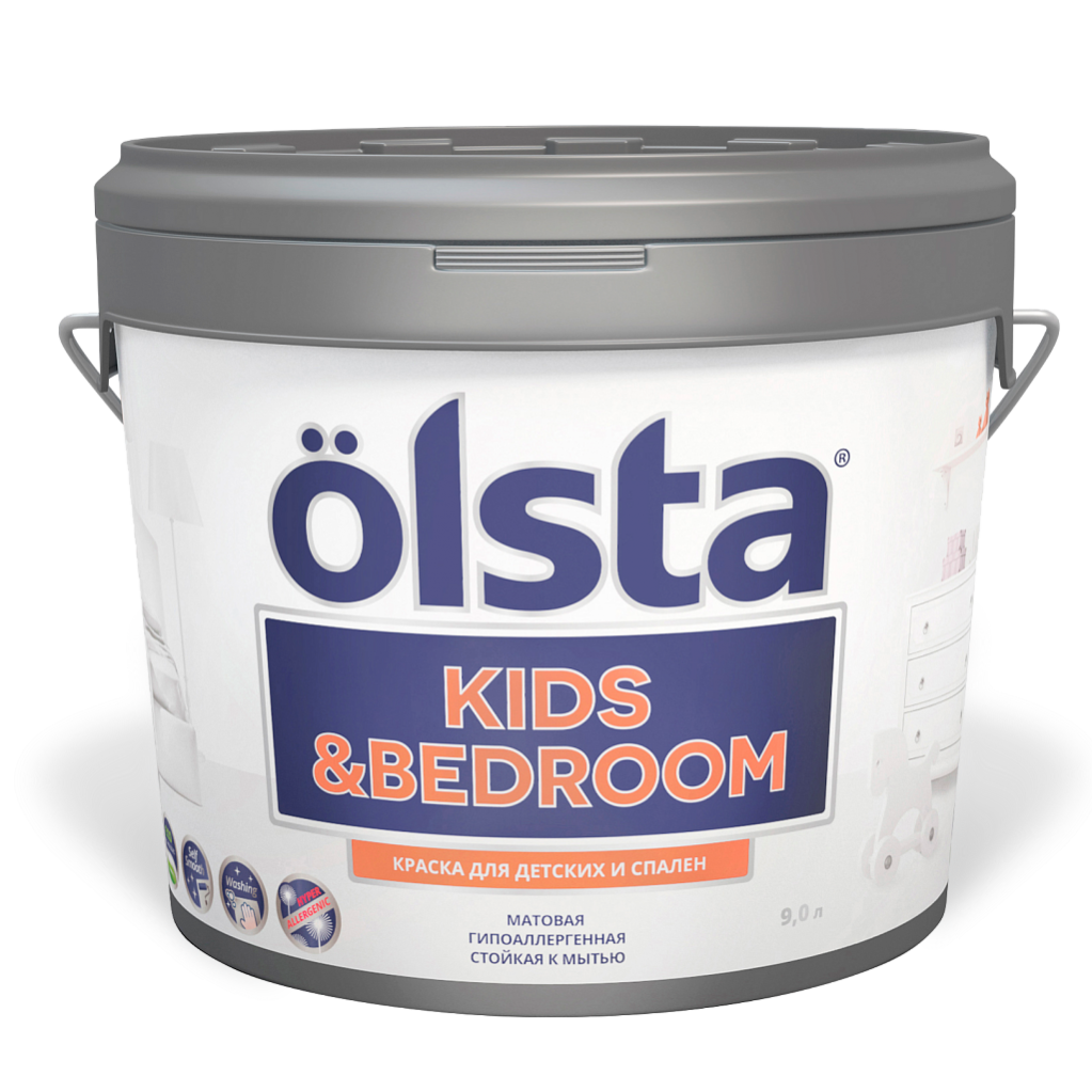 OLSTA KIDS & BEDROOM краска для детских и спален База С 27л