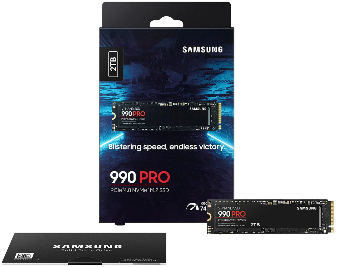 Твердотельный накопитель Samsung 990 PRO 2 ТБ M.2 MZ-V9P2T0B/AM