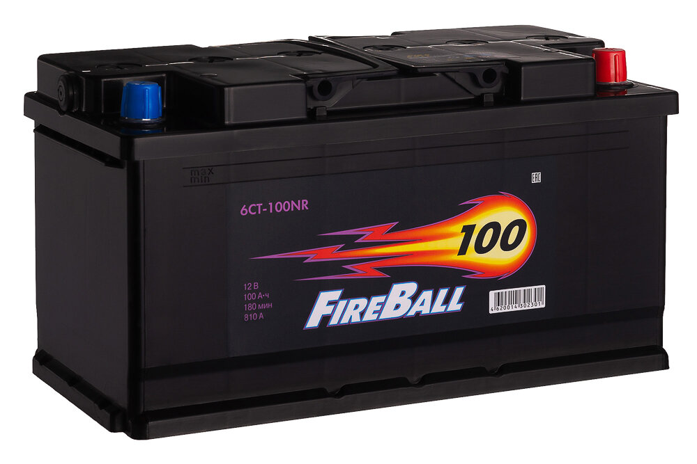 Автомобильный аккумулятор FIRE BALL 6СТ-100 (0) NR (арт. 600120020)
