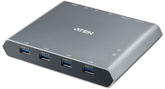 Док-переключатель ATEN US3311 / US3311-AT-G, 2-портовый 4K DisplayPort USB-C KVM док-пе... ATEN US3311-AT-G
