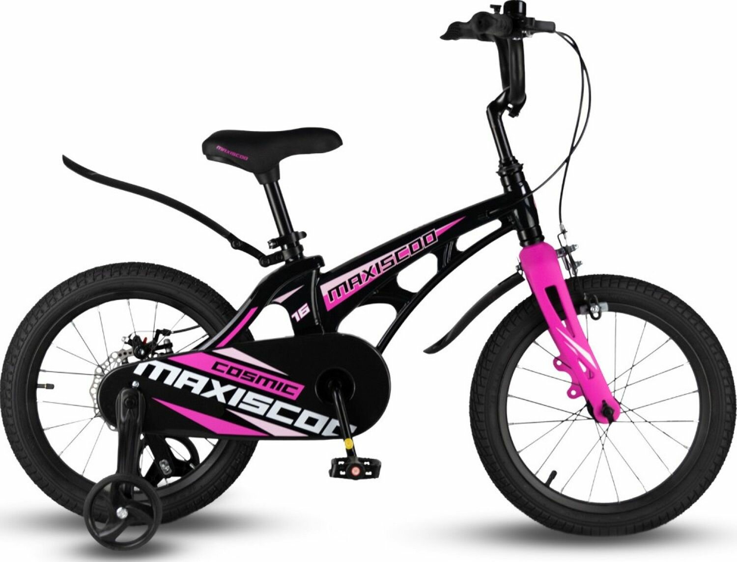 Велосипед Maxiscoo Cosmic Стандарт 16" (2024) (Велосипед Maxiscoo COSMIC Стандарт 16" (2024), Черный Жемчуг, MSC-C1632)