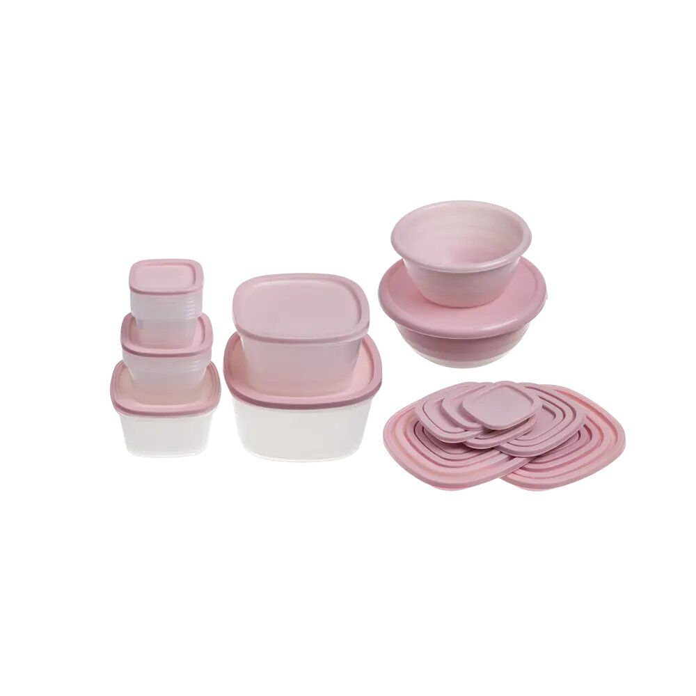 Набор посуды 21 предмет Sparkplast полипропилен цвет розовый