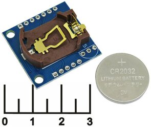 Радиоконструктор Arduino часы реального времени RTC DS1307 I2C + батарейка