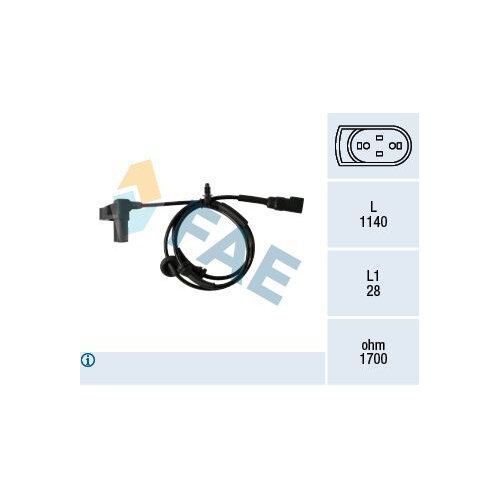 Датчик частота вращения колеса FAE 78345 (1 шт.)