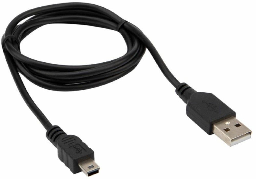 Кабель mini USB (1м) (черный)