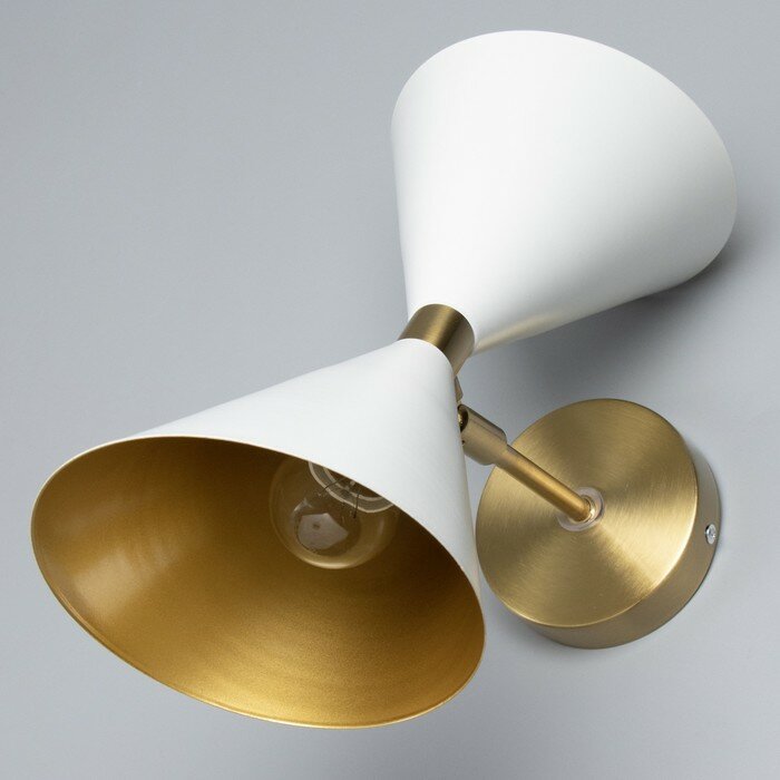 фото Бра "Мурано" 2хЕ27 40Вт бело-золотой 16х26х40 см