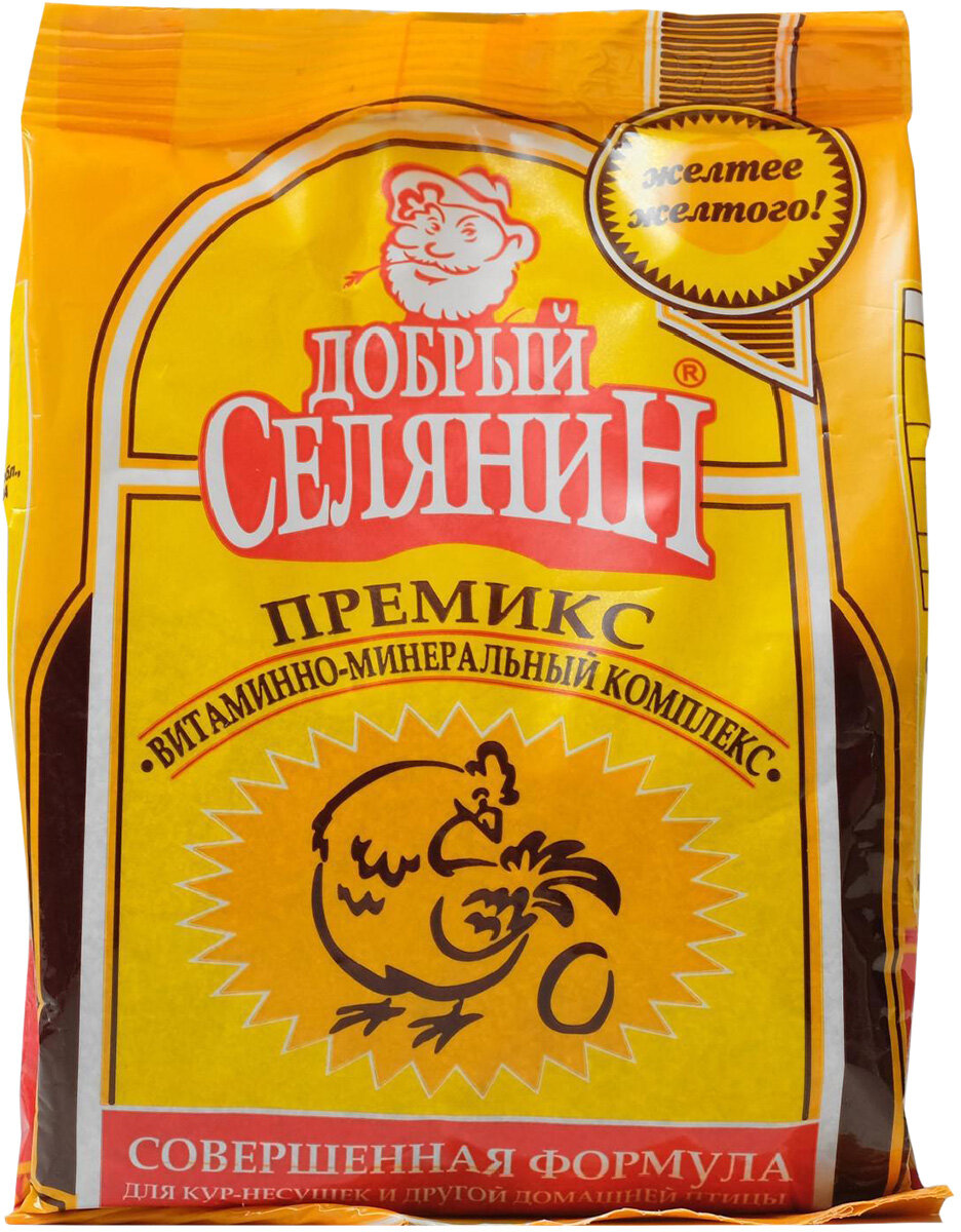 Премикс витаминно-минеральный Добрый Селянин Совершенная Формула кур-несуш др птиц окрас желтка150г
