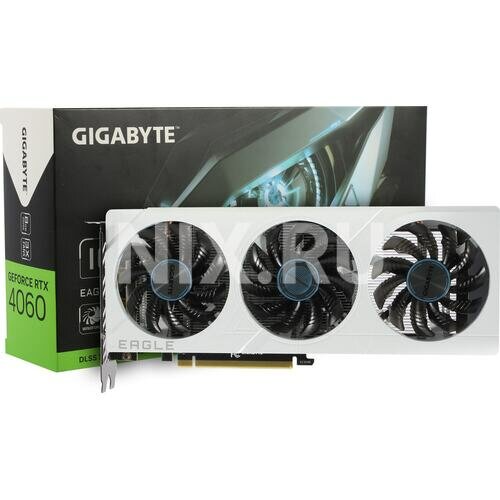 Видеокарта NVIDIA GeForce RTX 4060 Gigabyte 8Gb (GV-N4060EAGLEOC ICE-8GD)