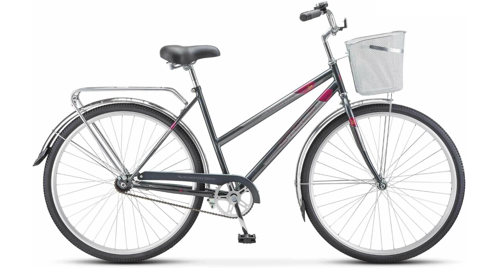 Велосипед STELS NAVIGATOR-300 Lady 28, колесо 28', рост 20', сезон 2023-2024, серый, корз мет