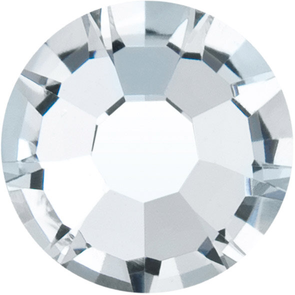Стразы PRECIOSA "Crystal", клеевые, 4,7 мм, стекло, SS20, белые, в пакете, 144 шт (438-11-615 i)