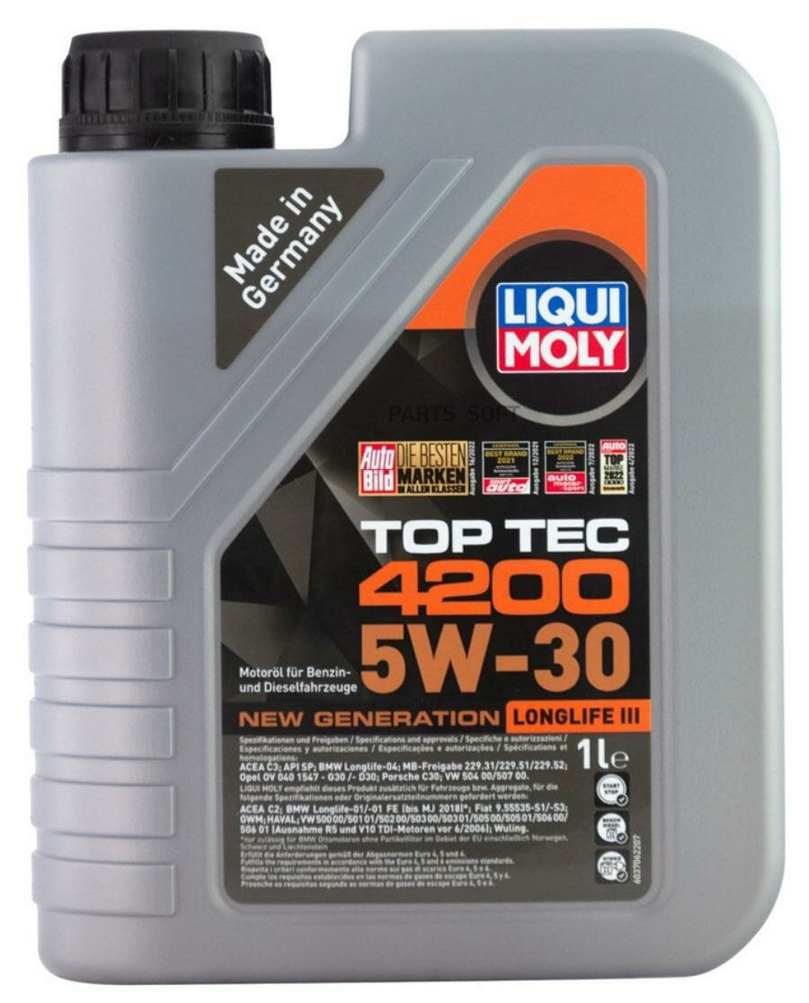 LIQUI MOLY 8972 масло моторное Top Tec 4200 5W-30 (1L)