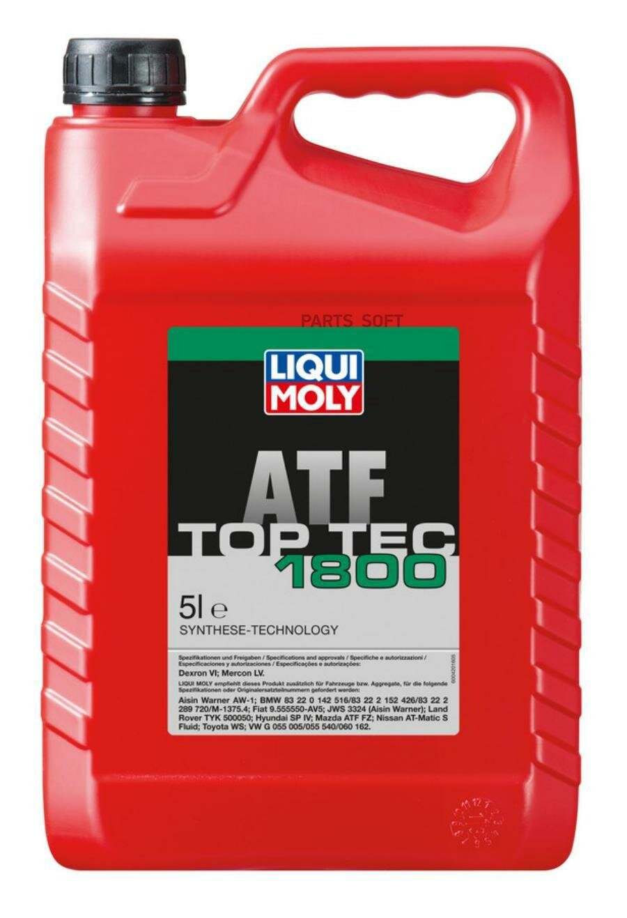 LIQUI MOLY 20662 масло для АКПП Top Tec ATF 1800 (5L)