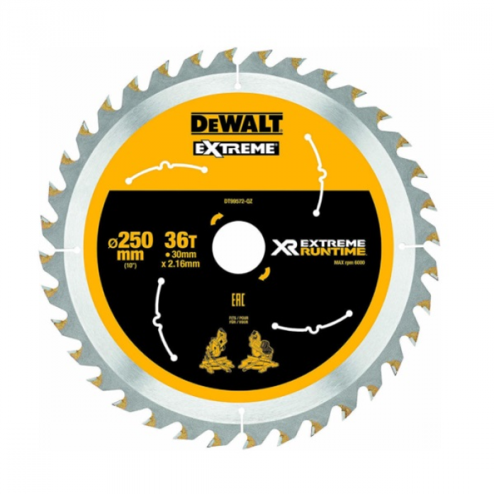 Диск для циркулярной пилы DeWalt DT99572-QZ 250 x 30 x 36T CSB DT99572-QZ