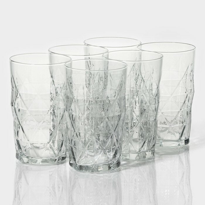 фото Набор стеклянных стаканов Lav «Хеопс», 460 мл, 8,1×13,5 см, 6 шт