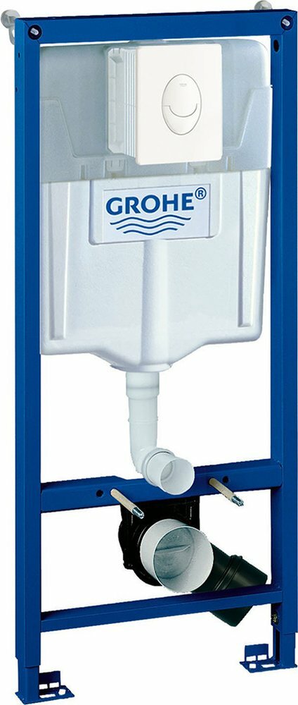 Grohe Система инсталляции для унитазов Grohe Rapid SL 38722001, 4 в 1 с кнопкой смыва